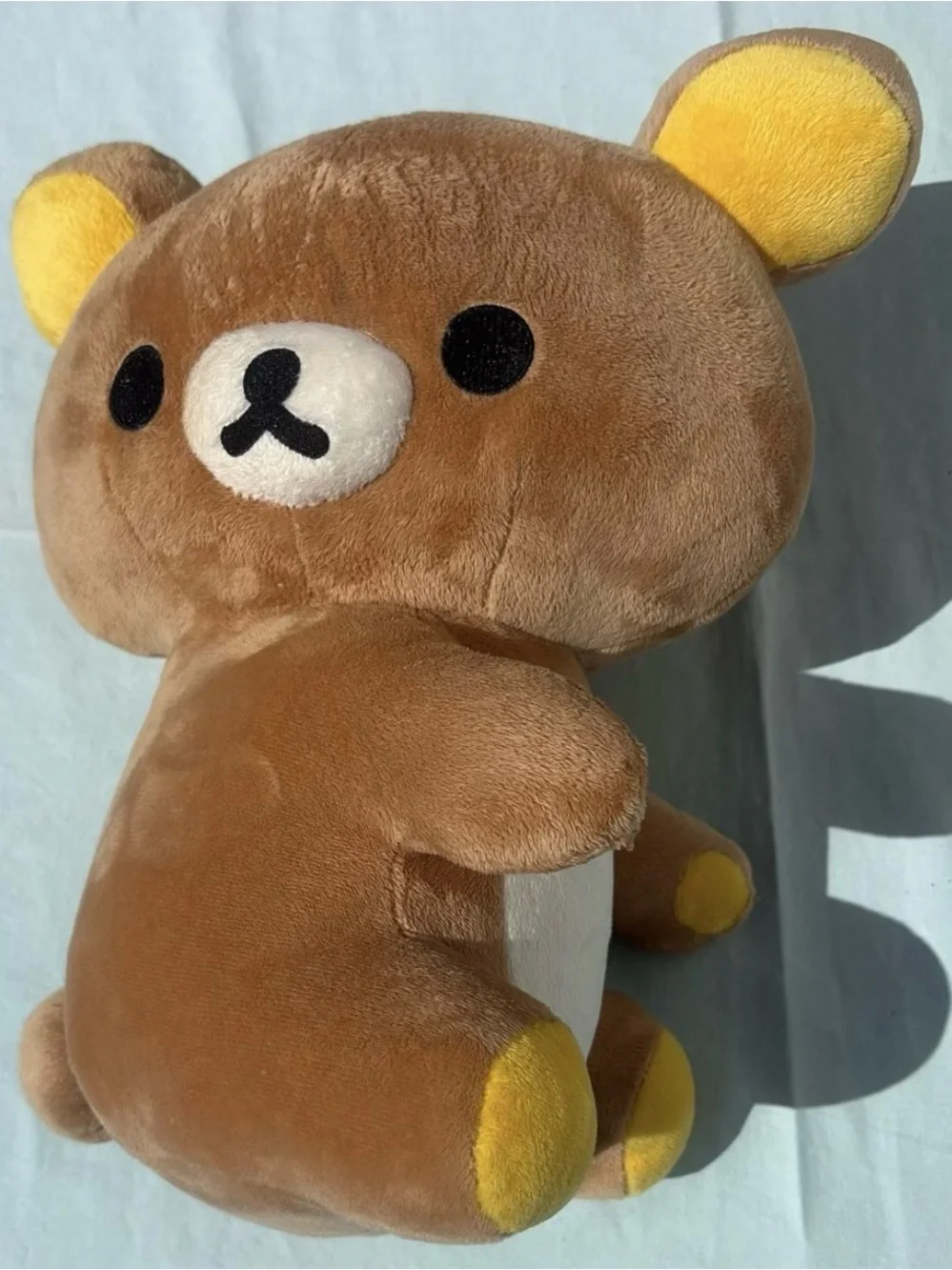 San - X Rilakkuma Plush Brown and Yellow Bear Stuffed Toy - Soft Kids Plush